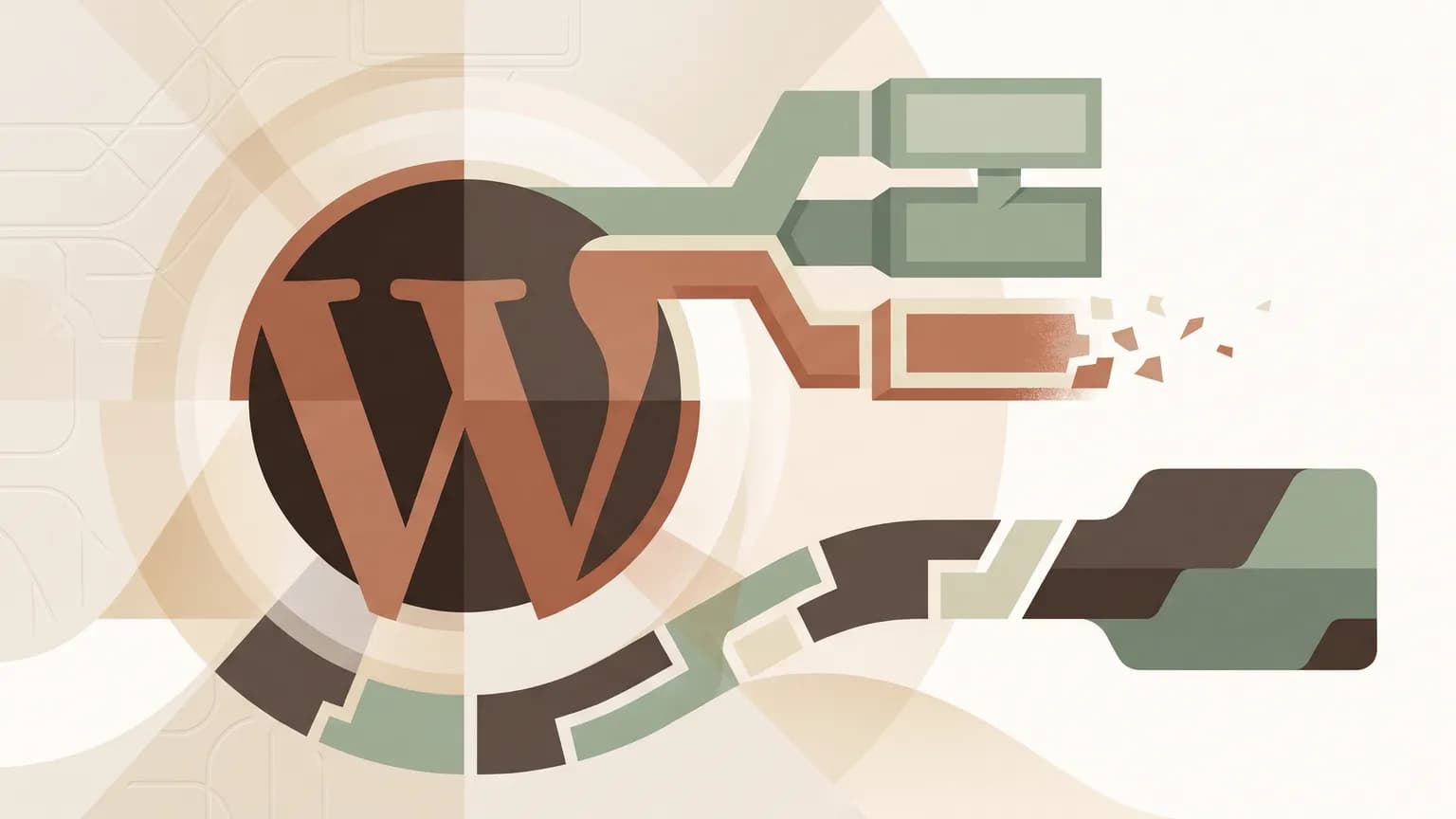 Abstraktes Titelbild zum Thema WordPress und das Ende von PHP 8.2: Was Websitebetreiber bis Jahresende prüfen sollten (KI-generiert)