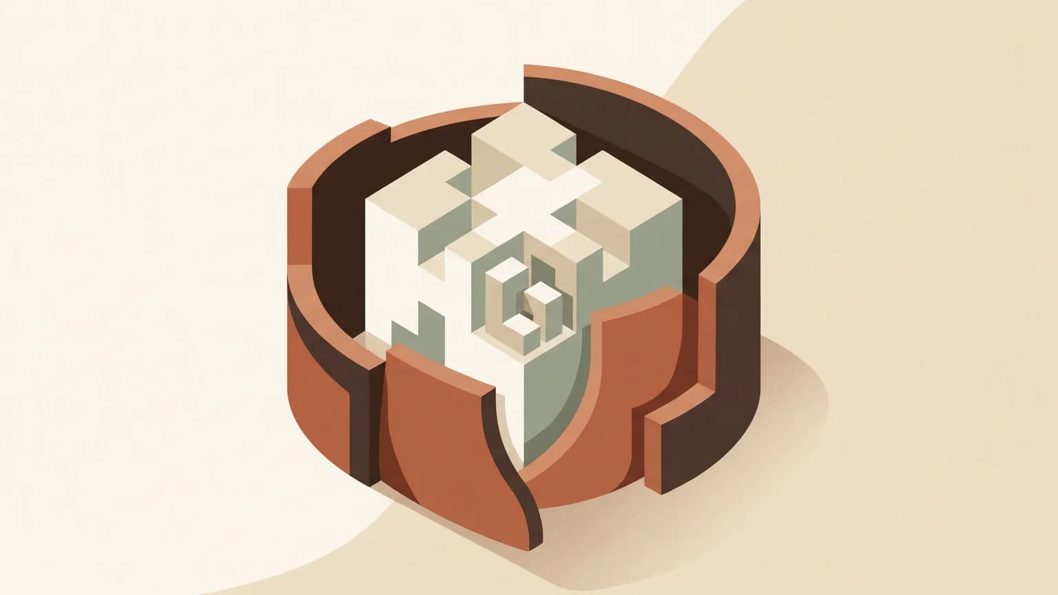 Abstraktes Titelbild zum Thema Ist Open Source sicher? Was Entscheider über freie Software wissen müssen (KI-generiert)